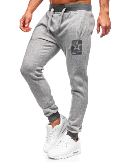 Pantalon jogger pour homme gris Bolf K10001