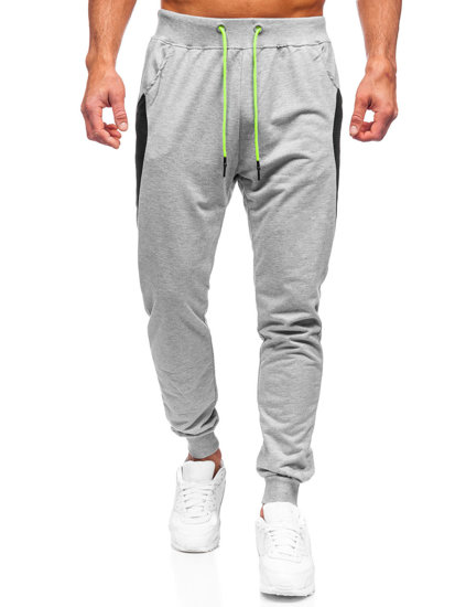 Pantalon jogger pour homme gris Bolf K10207