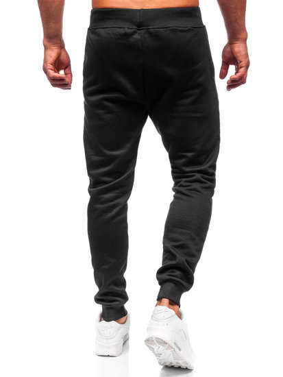 Pantalon jogger pour homme noir Bolf XW06