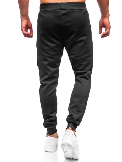 Pantalon sportif noir pour homme Bolf K10286