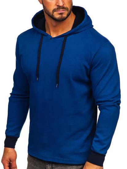 Sweat-shirt à capuche pour homme bleu Bolf 146312