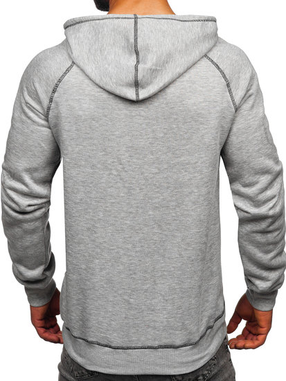 Sweat-shirt à capuche pour homme gris Bolf 8B152