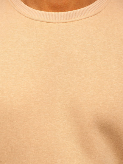 Sweat-shirt beige sans capuche pour homme Bolf 2001  