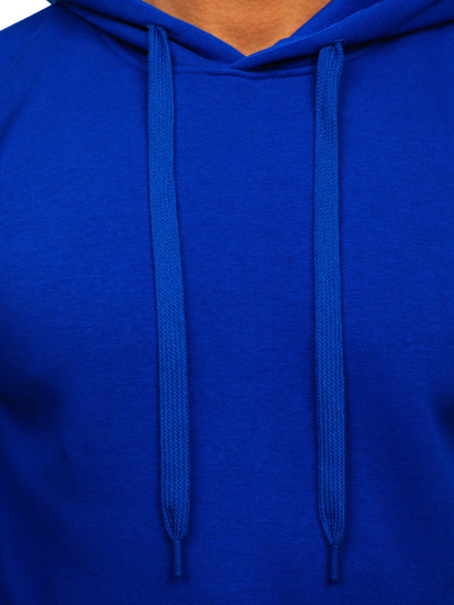 Sweat-shirt bleut kangourou à capuche pour homme Bolf B1004 