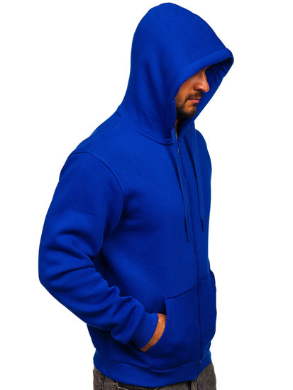 Sweat-shirt bleut zippé à capuche pour homme Bolf 2008 
