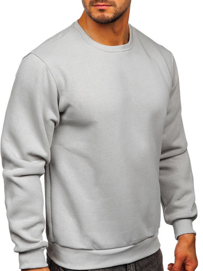 Sweat-shirt gris sans capuche pour homme Bolf 2001  