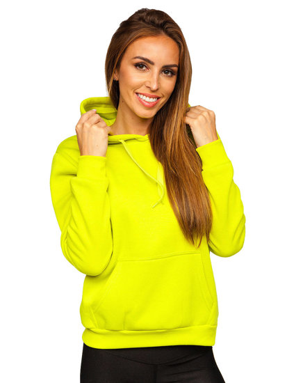 Sweat-shirt kangourou pour femme citron vert Bolf W02B