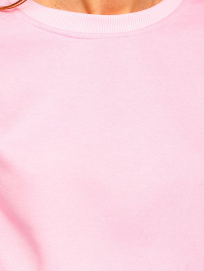 Sweat-shirt pour femme rose Bolf W01