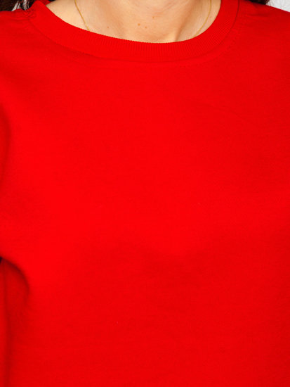 Sweat-shirt pour femme rouge Bolf W01