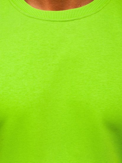 Sweat-shirt pour homme sans capuche vert clair Bolf 171715   