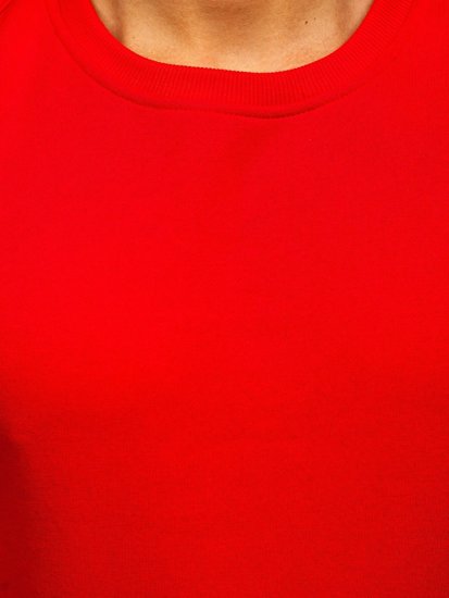Sweat-shirt rouge clair sans capuche pour homme Bolf 2001  