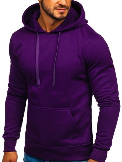 Sweat-shirt violet kangourou à capuche pour homme Bolf 2009 