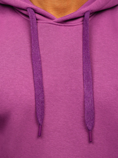 Sweat-shirt violet kangourou à capuche pour homme Bolf B1004 
