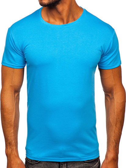 Tee-shirt bleu clair sans imprimé pour homme Bolf 2005