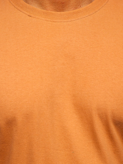 Tee-shirt brun sans imprimé pour homme Bolf 192397  