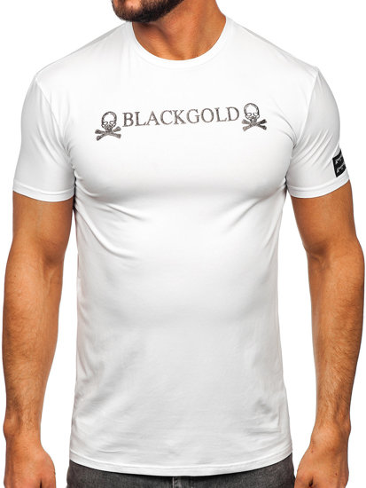 Tee-shirt imprimé pour homme blanc Bolf MT3050