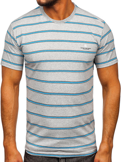 Tee-shirt pour homme gris Bolf 14952