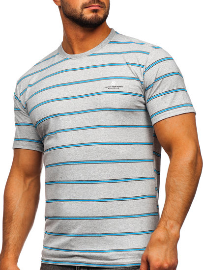 Tee-shirt pour homme gris Bolf 14952