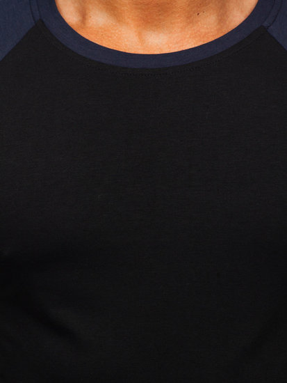 Tee-shirt pour homme noir-bleu foncéBolf 8T82