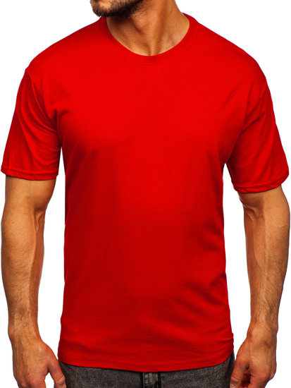 Tee-shirt pour homme rouge sans imprimé Bolf 192397  