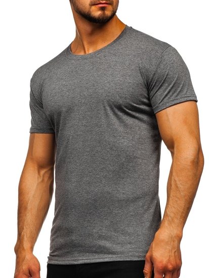 Tee-shirt pour homme sans imprimé graphite Bolf 2005