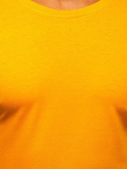 Tee-shirt pour homme sans imprimé orange Bolf 2005