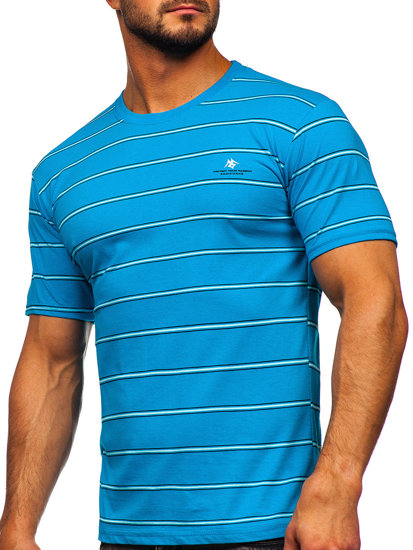 Tee-shirt pour homme turquoise Bolf 14952