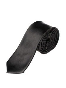 Cravate élégante étroite pour homme noire Bolf K001