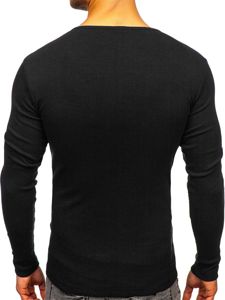 Homme T-shirt manche longue basic Noir Bolf 145362