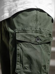 La pantalon court cargo pour homme kaki Bolf 5011