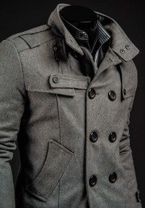 Le manteaux pour homme gris Bolf 8857B