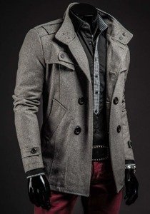 Le manteaux pour homme gris Bolf 8857B