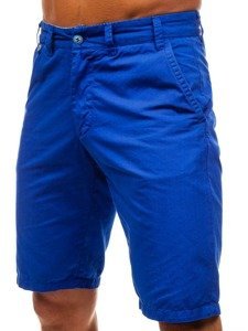 Le pantalon court pour homme bleu Bolf 3026