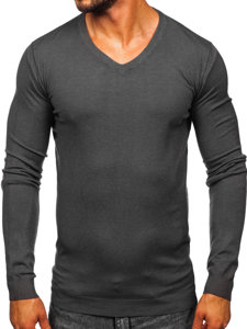 Le pull à col V pour homme anthracite Bolf MMB601