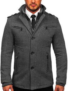 Manteau d'hiver pour homme gris Bolf 88803