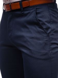 Pantalon chino pour homme bleu foncé Bolf KA1786P