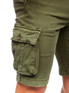 Pantalon court cargo avec ceinture pour homme kaki Bolf MP0109MV