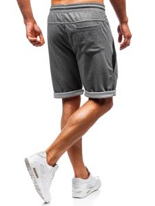 Pantalon court de sport pour homme gris-blanc Bolf Q3878