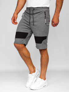 Pantalon court de sport pour homme gris-noir Bolf Q3877