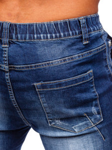 Pantalon court en jean pour homme bleu foncé Bolf MP0041BS