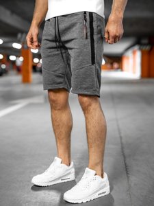 Pantalon court sportif graphite pour homme Bolf JX137 