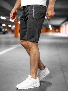 Pantalon court sportif graphite pour homme Bolf JX203 
