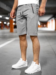 Pantalon court sportif gris pour homme Bolf JX505 