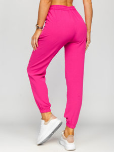 Pantalon de jogging en tissu pour femme rose Bolf W7322