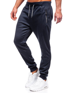 Pantalon de jogging sportif pour homme bleu foncé Bolf 8K220