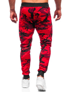 Pantalon de sport camo pour homme rouge Bolf KK04