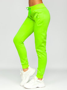 Pantalon de sport pour femme vert-néon Bolf CK-01
