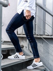Pantalon en jean pour homme skinny fit encré Bolf 61828