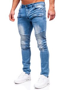 Pantalon en jean regular fit pour homme bleu clair Bolf MP0029BC
