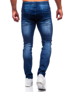 Pantalon en jean regular fit pour homme bleu foncé Bolf MP021BS